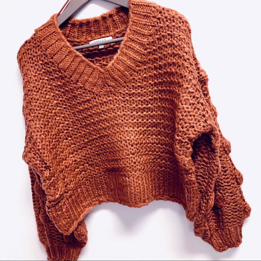 ♦️Brick V Neck Pullover Sweater - Picture 5 of 6